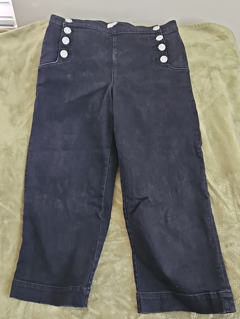 The Loft Crop Wide Leg Jeans